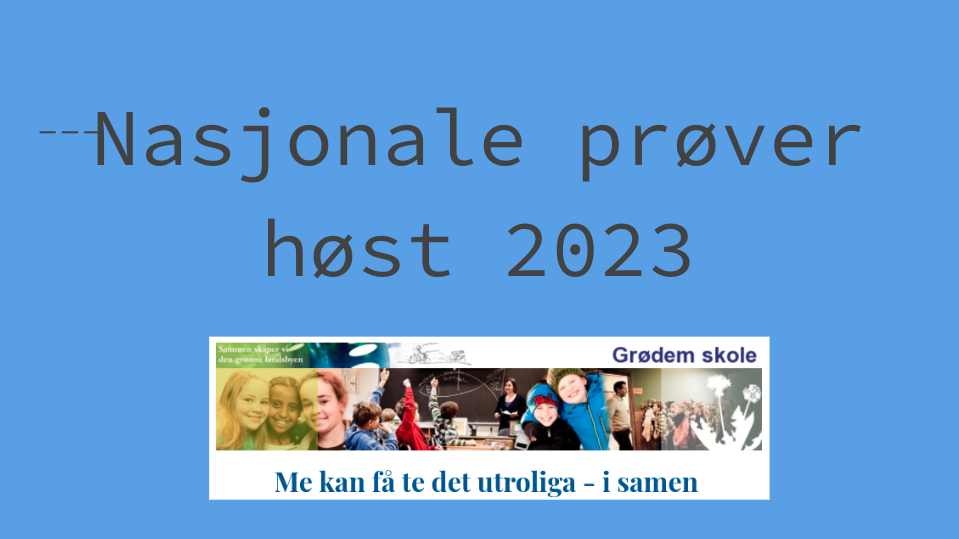 Nasjonale prøver – resultater 2023