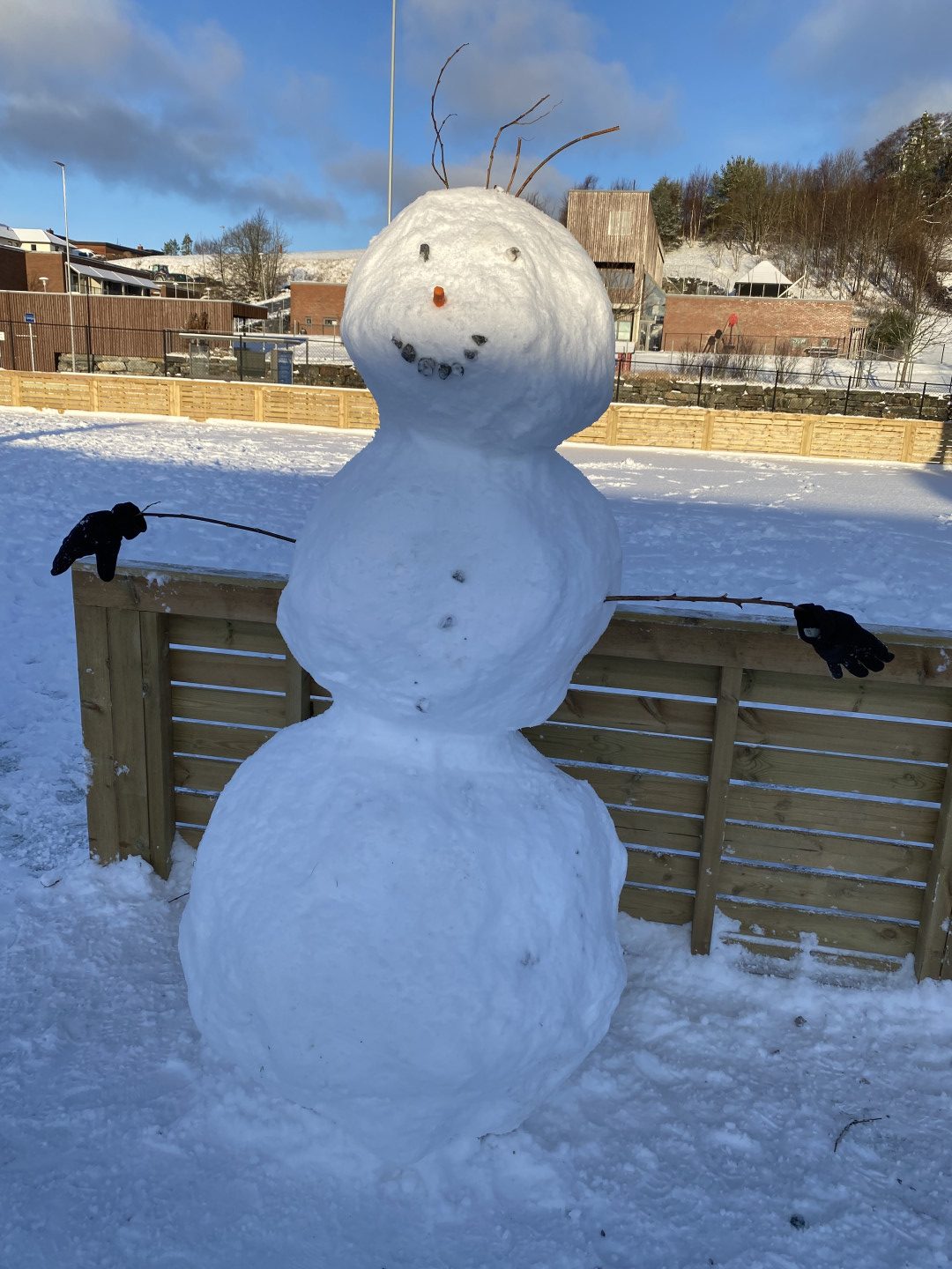 Den største barnlige gleden over den første snøen!